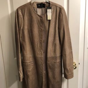 Bcbg leather coat
